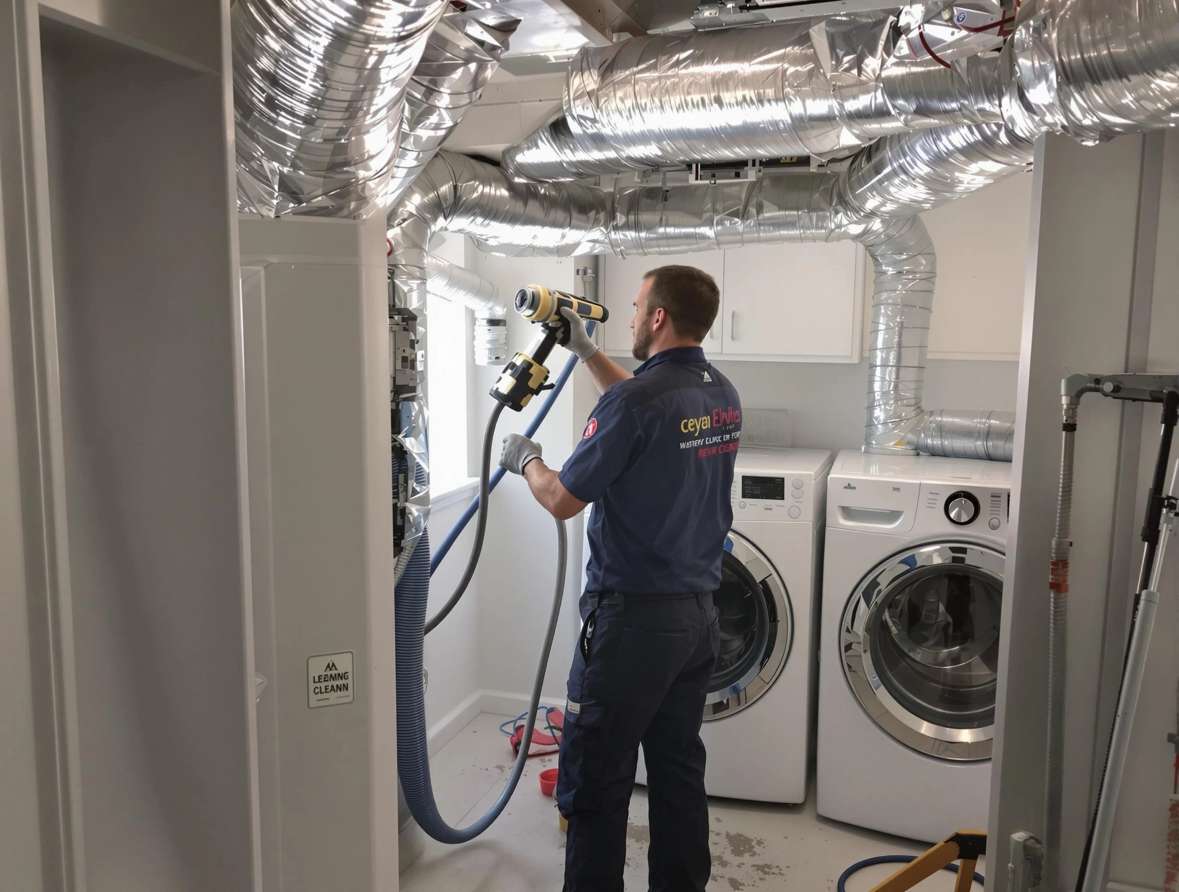 Elk Ridge Dryer Vent Cleaning specialist using advanced equipment for thorough duct cleaning in Elk Ridge