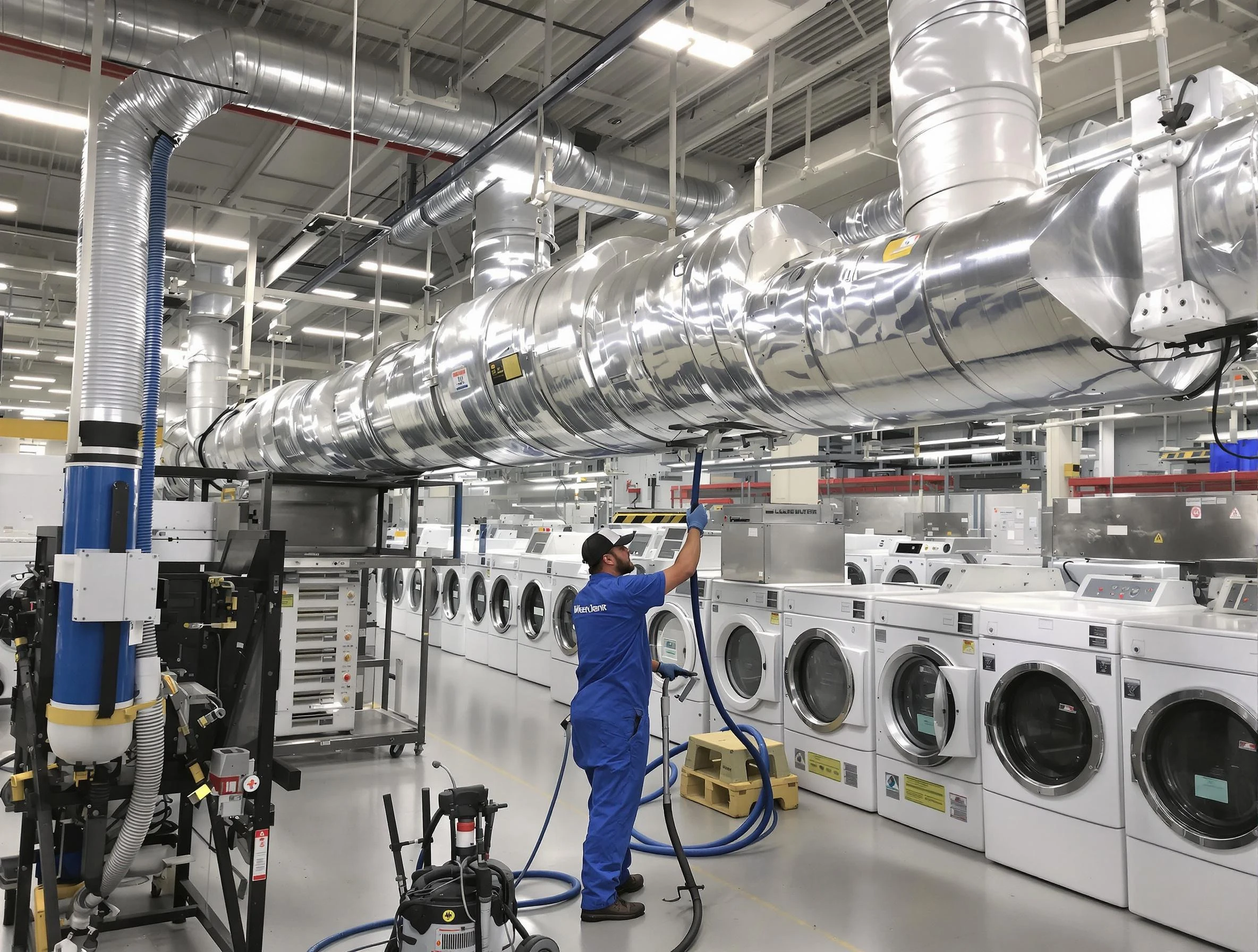 Elk Ridge Dryer Vent Cleaning team performing heavy-duty industrial dryer vent cleaning in Elk Ridge